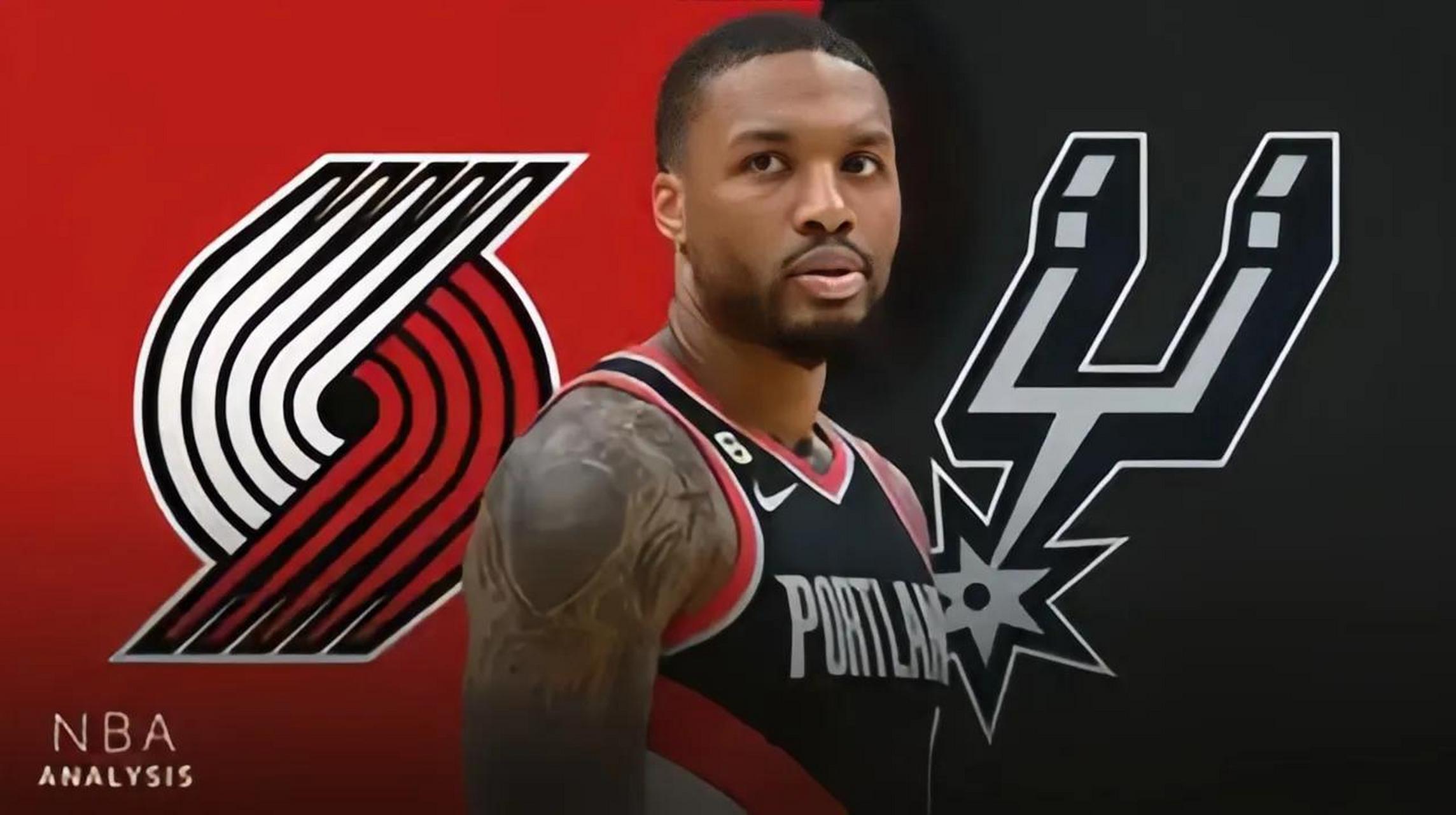 开云体育中国-开拓者持续击败马刺，利拉德单节投全中