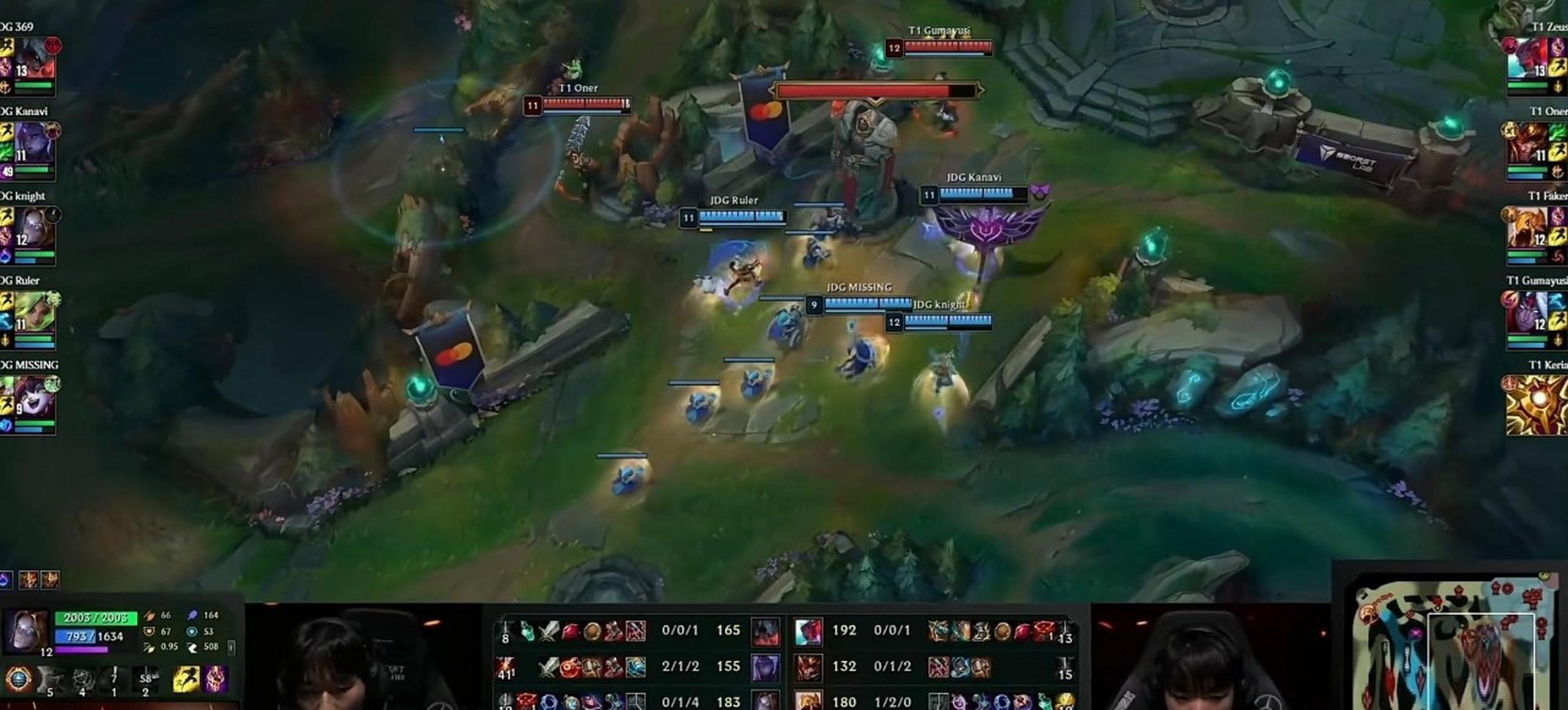 JDG绝杀TES,Ming团战一打五半决赛3:0(首尔) JDG绝杀TES,Ming团战一打五半决赛3:0(首尔)