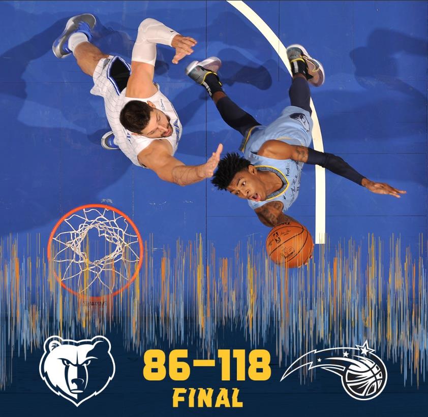 灰熊惊险击败魔术,保持不败记录 灰熊惊险击败魔术,保持不败记录